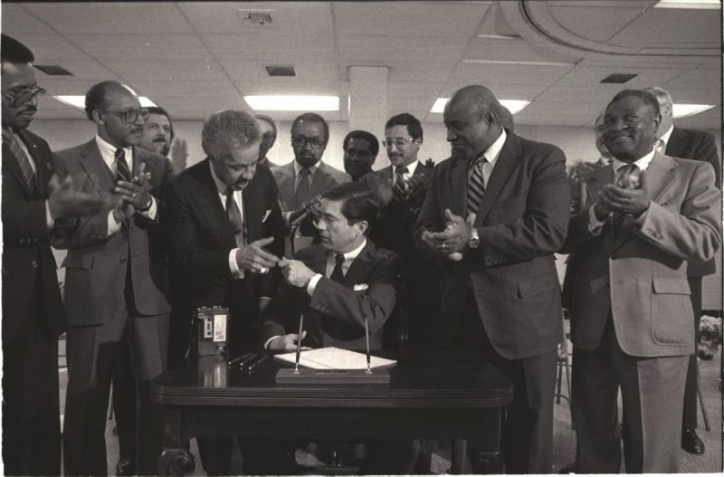 Signing of Martin Luther King, Jr. observance