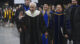 Virginia 66th Governor L. Douglas Wilder and Wilder School Dean Susan T. Gooden lead the graduating Class of 2026 during commencement.