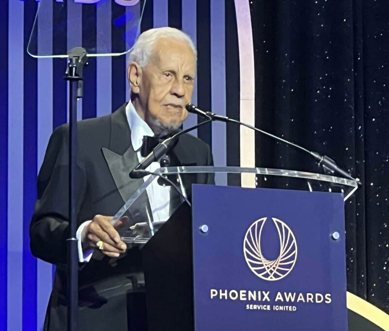 L. Douglas Wilder, 66th Governor of Virginia, accepts the Congressional Black Caucus Foundation's Phoenix Award in September 2026